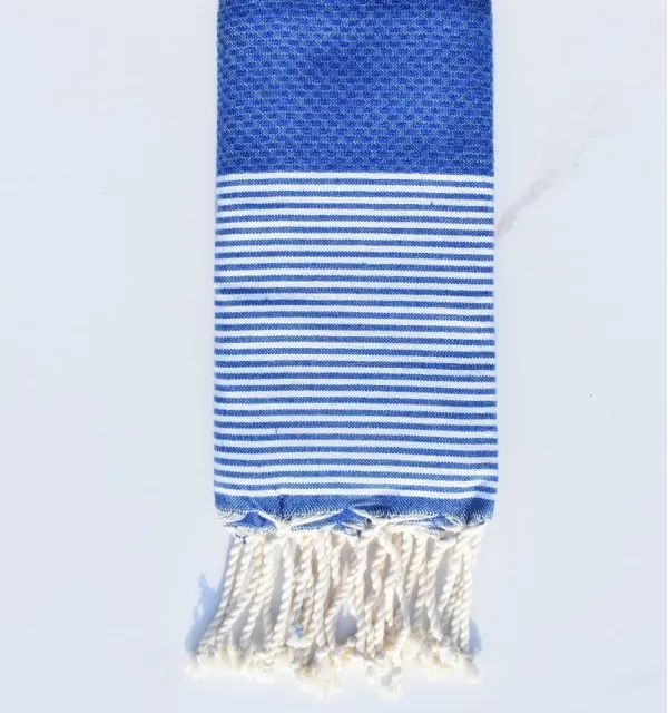Niño nido de abeja azul eléctrico - FOUTA TUNISIA