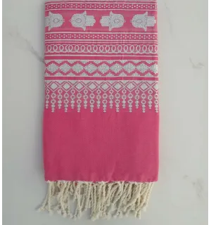 FOUTA KHOMSA Ecru 