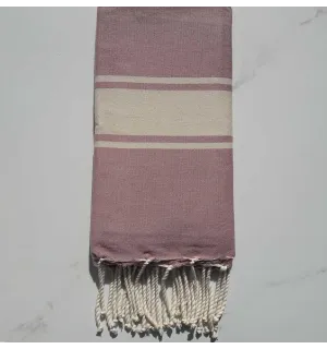 Fouta Plate rose 