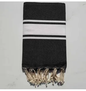 Toalla de playa  gris negro 