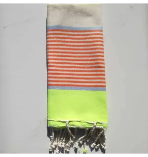 Enfant  Nid d'abeille  rayures bleu 