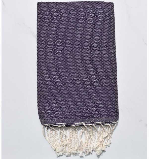 Fouta toalla de playa unido Violeta oscuro 