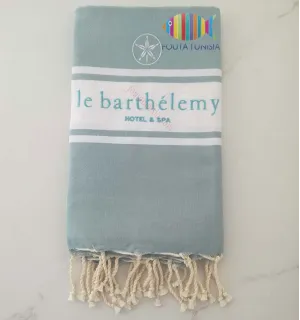 Toalla de playa bordada hotel saint barthélemy