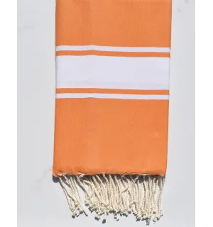Toalla de playa Naranja tejida plana