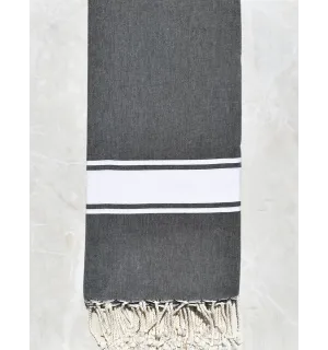Jeté gris ardoise 2m/2m
