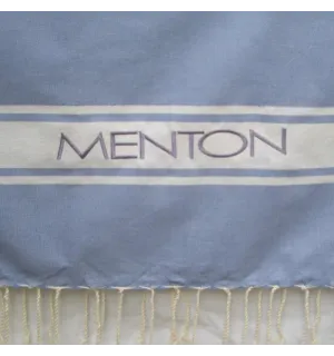 Toalla de playa con bordado 