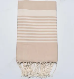 Fouta arthur beige clair