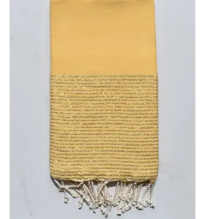 Toalla de playa lurex amarillo imperial claro 