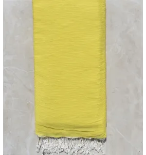 Toalla de playa gigante amarillo limón flameado 1.95m*2.70m 