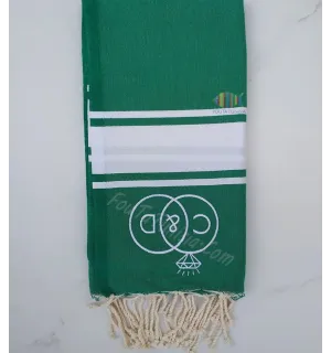 Toalla de playa bordada C & D 