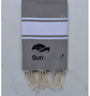 Toalla de playa de tejido plano bordado Sun Marine