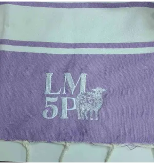 fouta morado claro personalizado 