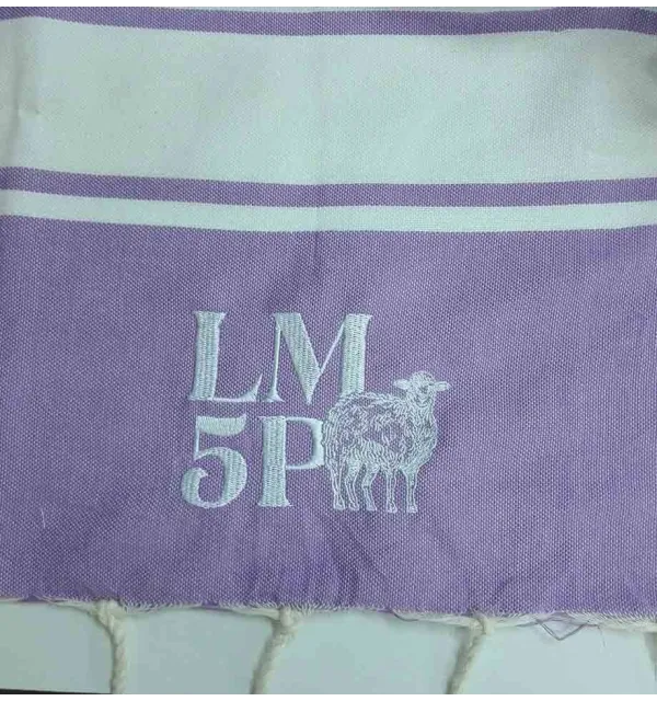fouta morado claro personalizado 