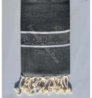 Toalla de playa Chevron bordado MARBELLA 