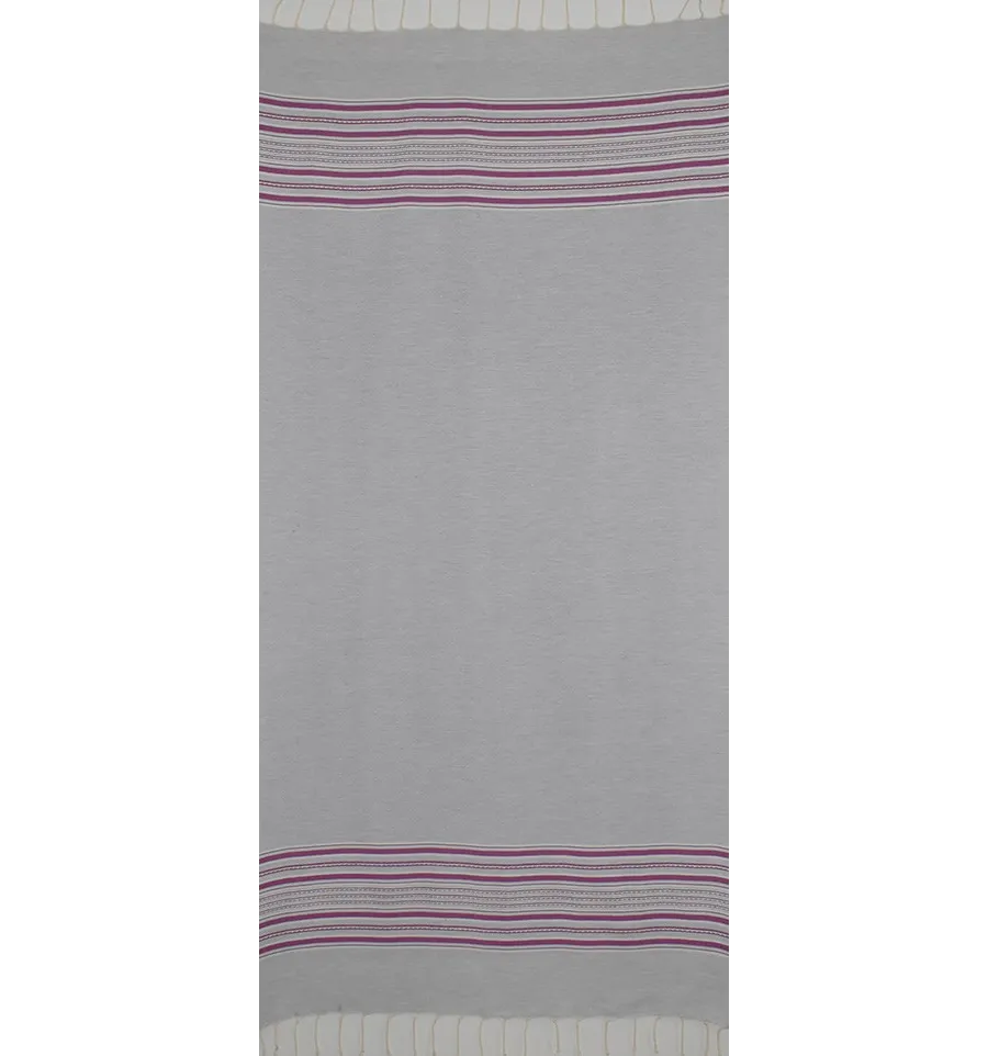 Fouta arabesco gris claro y Patriarca