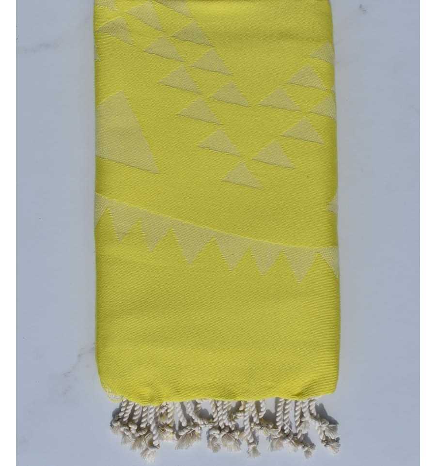 Toalla de playa   Bohemio amarillo limón