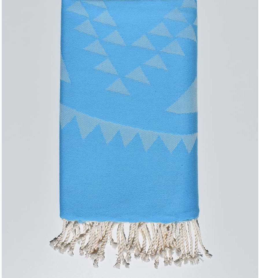Toalla de playa Bohemio azul claro