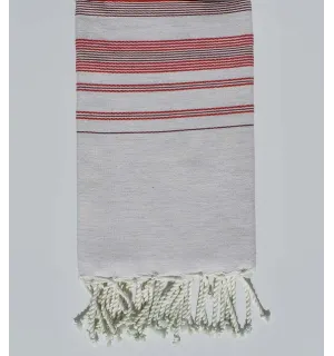 Toalla de playa fadhila alizarina roja y carmín