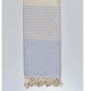cubre cama azul gris claro