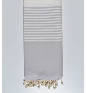 cubre cama gris perla