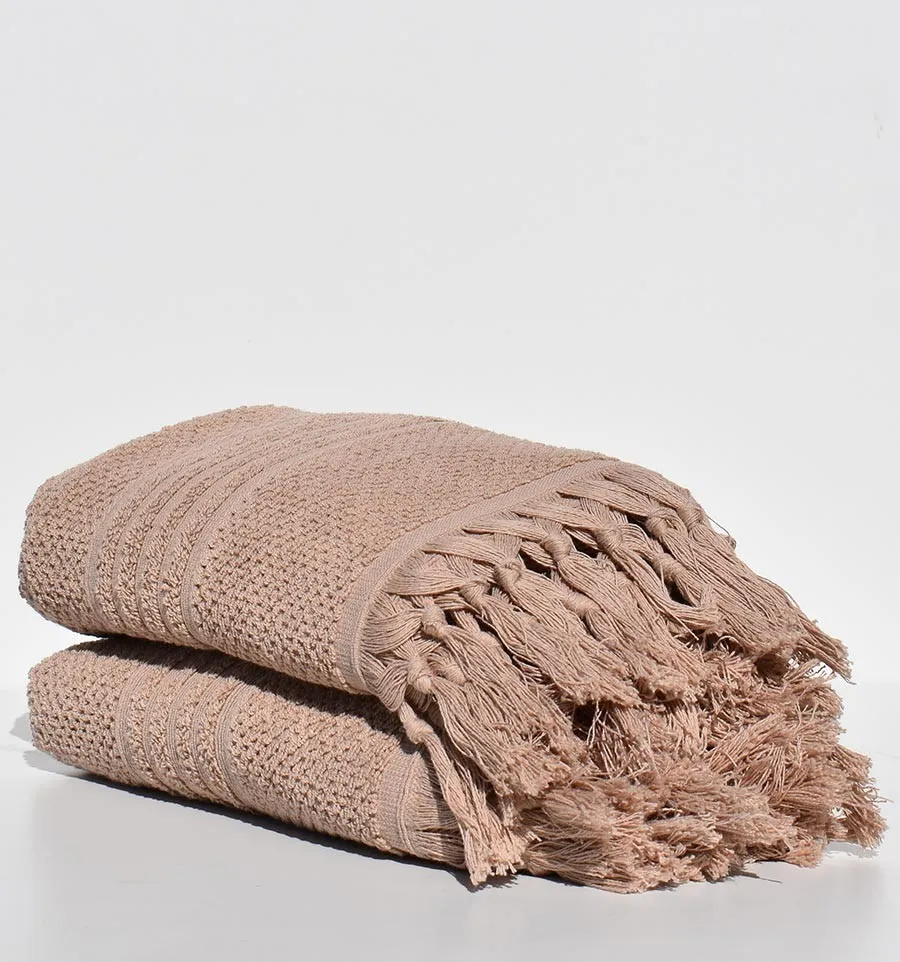 Toalla de invitados HANNABAL beige oscuro
