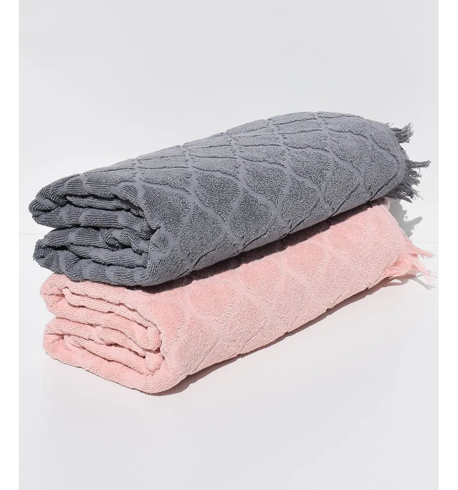Toallas de baño Elyssa gris