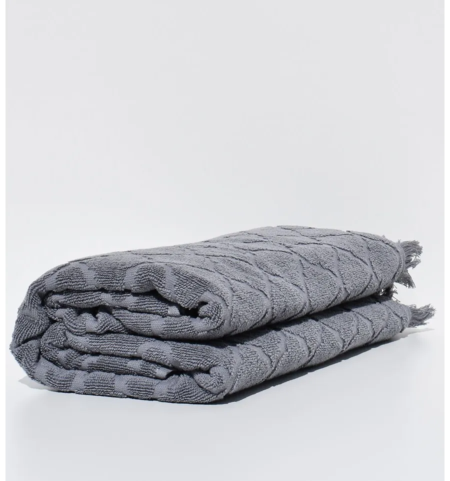 Toallas de baño Elyssa gris