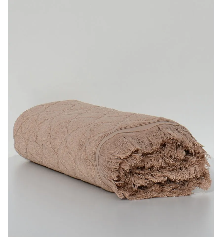 Toallas de baño Elyssa beige oscuro 