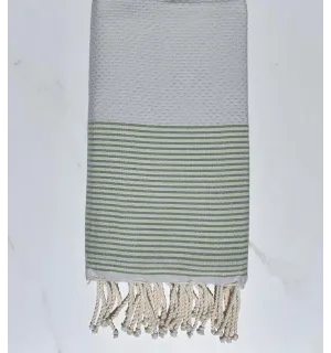 Panal de abejas gris con rayas verdes 