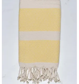 Toalla de playa chevron aureolina 