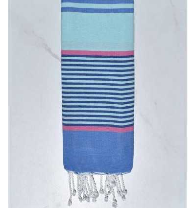 toalla de playa para niños Azur mist, rosa, azul aciano y azul