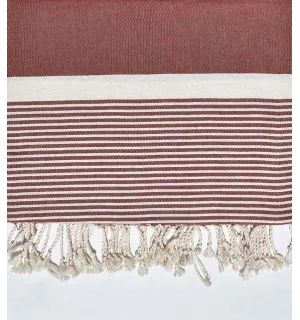 cubre cama promedio 1.5*2.5m ladrillo rojo  - 1
