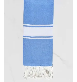 Toalla de playa infantil azul  - 1