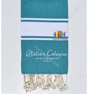 Toalla de playa bordado atelier cologne Fouta Tunisia - 1