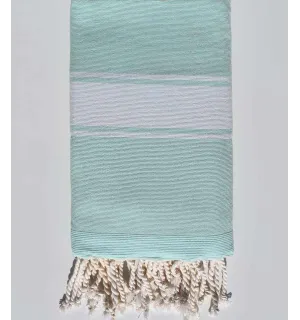 Toalla de playa esponja turquesa claro Fouta Tunisia - 1