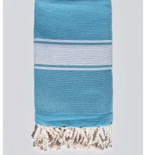 Toalla de playa esponja cerúleo Fouta Tunisia - 1