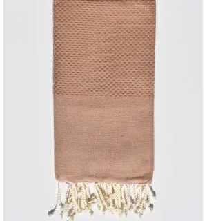Toalla de playa ocre Fouta Tunisia - 1