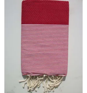 toalla de playa rojo cinabrio 