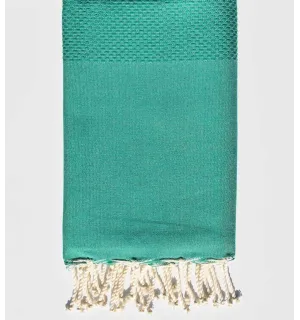 FOUTA nido de abeja sólida verde  - 1