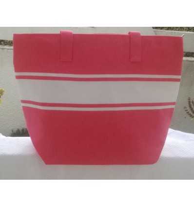 Bolso de playa rosa fucsia