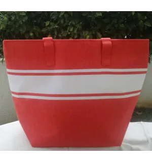 Bolso de playa de color rojo Fouta Tunisia - 4