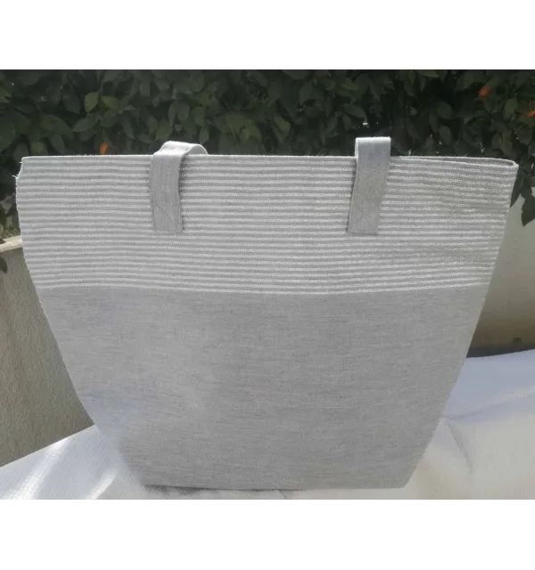 Bolso de playa Bolso gris con lurex Fouta Tunisia - 2