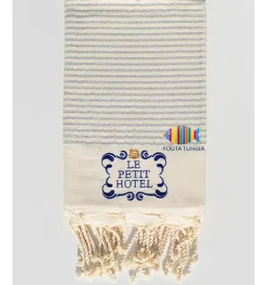 Toalla de playa personalizada le petit hotel Fouta Tunisia - 2