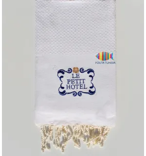 Toalla de playa nido de abeja personalizada le petit hotel Fouta Tunisia - 3