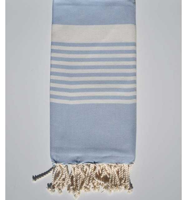 Toalla de playa Arturo caramelo azul Fouta Tunisia - 2