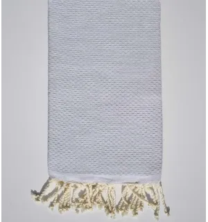 Toalla de playa unido gris muy claro Fouta Tunisia - 1